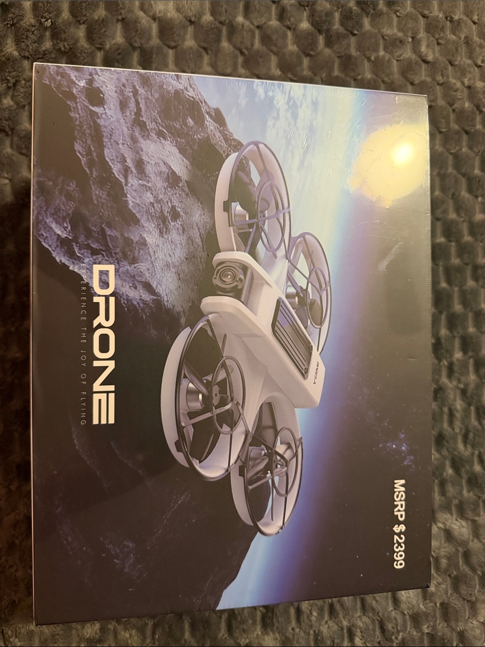 White Drone Quadcopter – Compact VR/AR Accessory